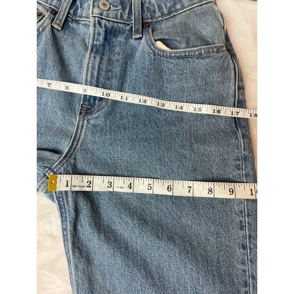 A&F High Rise 90's Relaxed Cowboy Embroidered Jeans 25 - Picture 6 of 9